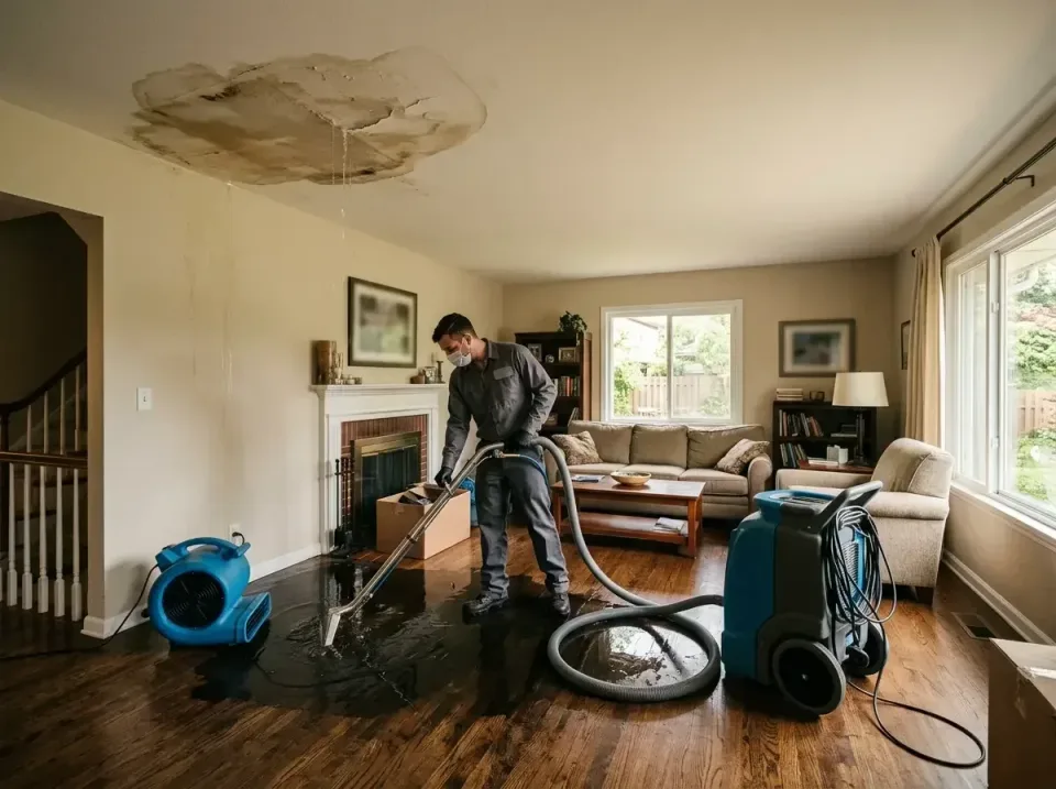 attic-pipe-burst-ceiling-drip-008 — frequently asked questions, Water Damage Restoration & Carpet Care in Grove City, PA
